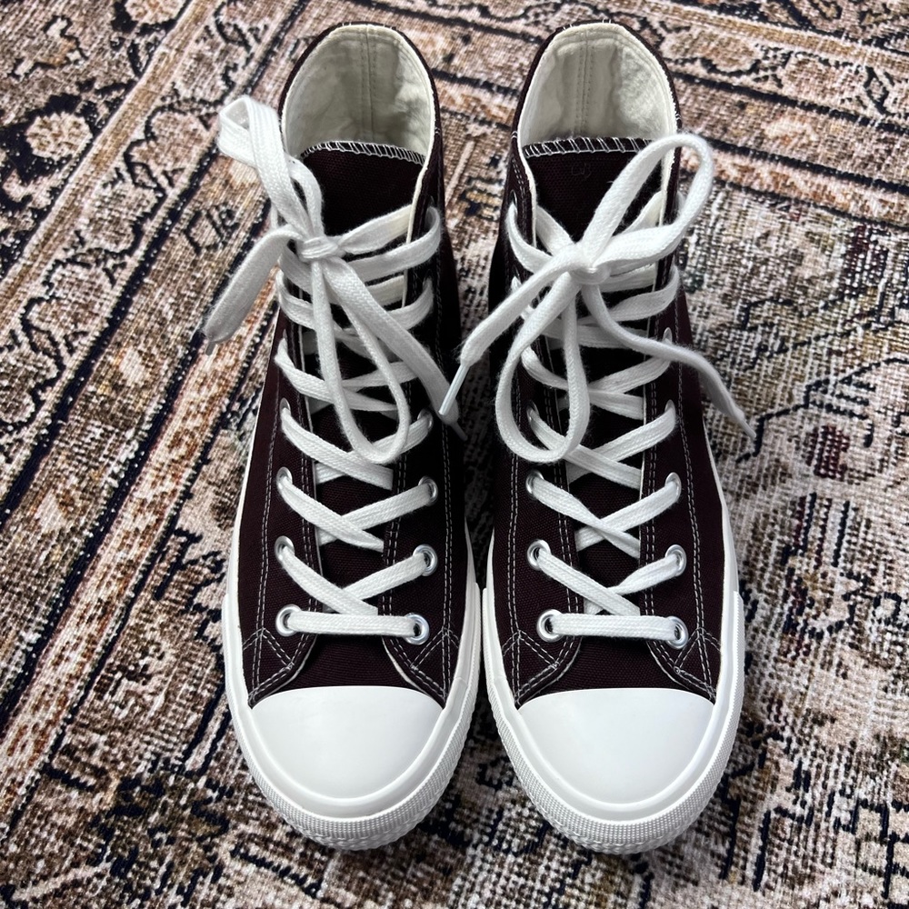 Sincerely Jules Vance Converse Canvas High Top Tennis Sneakers womens size 8.5
